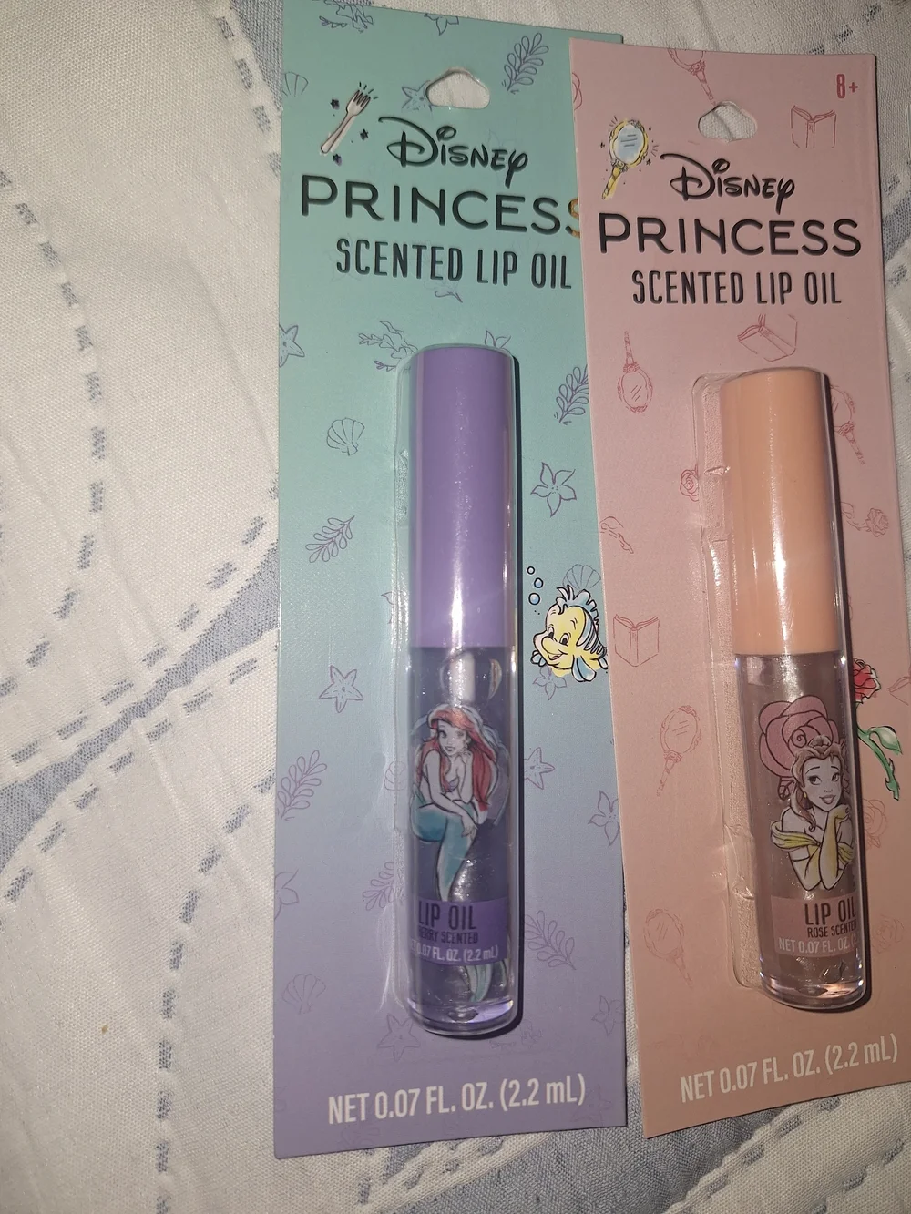 Disney Princess Scented Lip Oil Trio - Purple, Peach, Blue